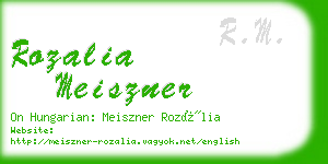 rozalia meiszner business card